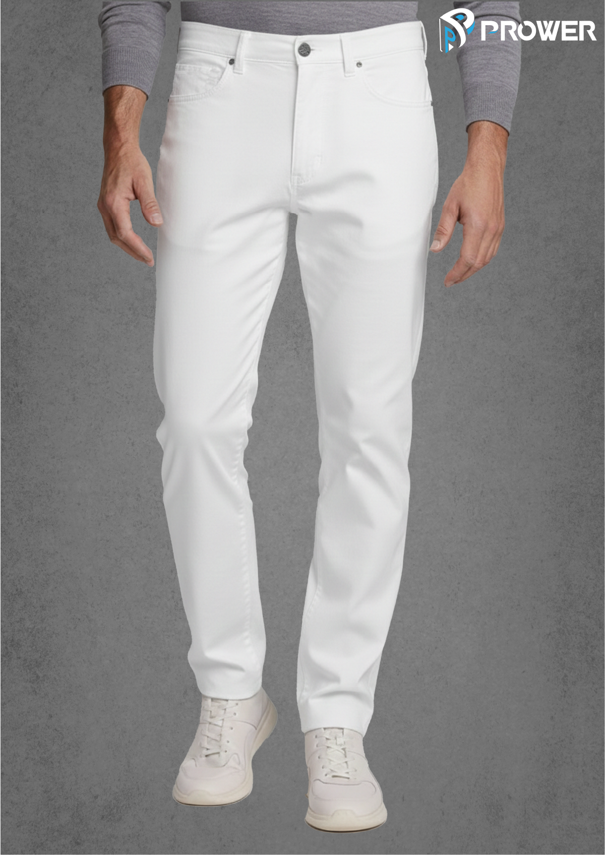 Velocity Micro-Twill 5-Pocket Pants - White, 36 image