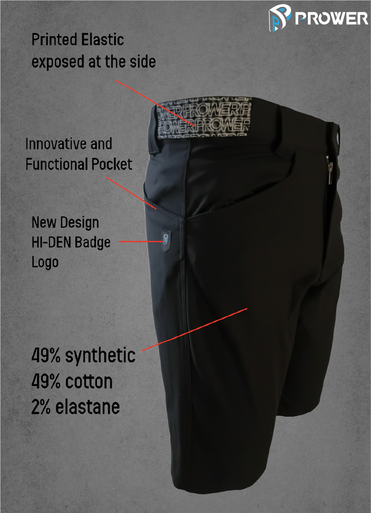 Prower Recycled Multi-Functional Shorts image 3