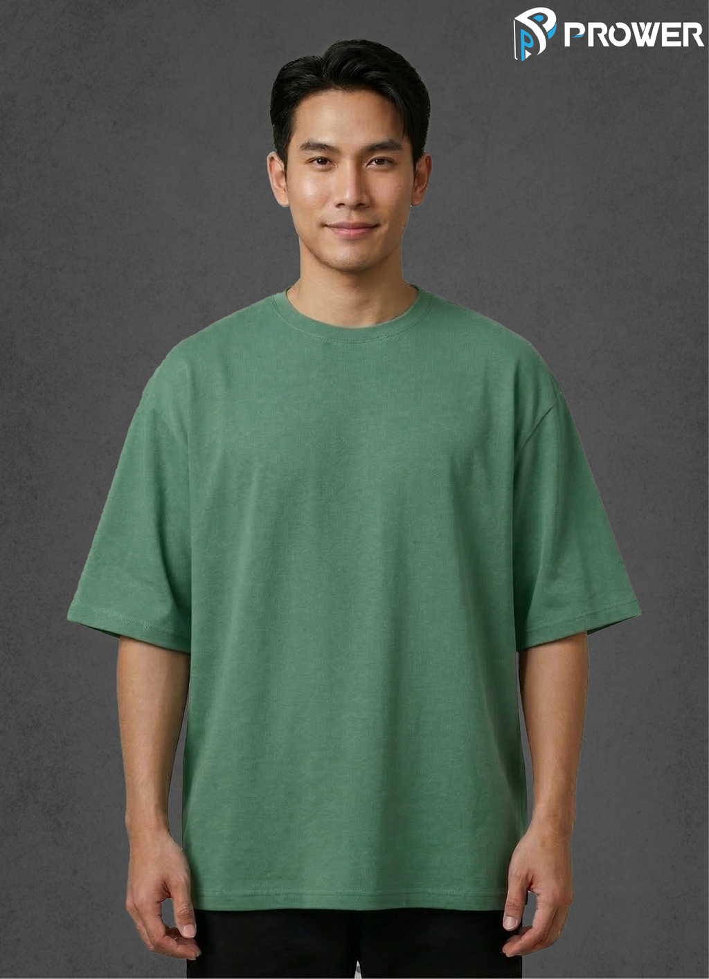 Prower Oversized T-Shirt - Green, L image