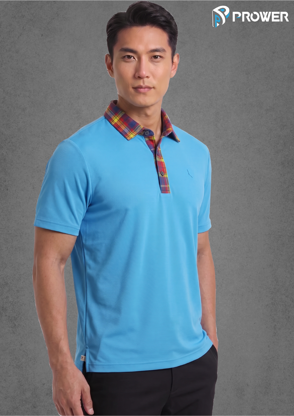 Pro Classic Polo Checkered - M, Blue image