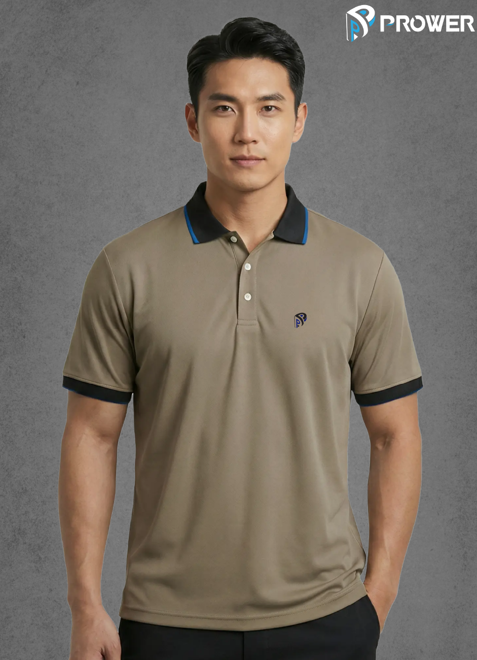 Prower Pro Classic Polo - XL, Brown image