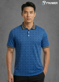 Prower Flatknit Golf Polo - Performance Polo - S, 3D Blue image